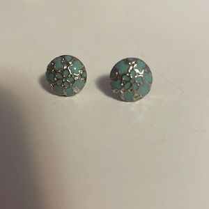 These are blue and silver earrings!